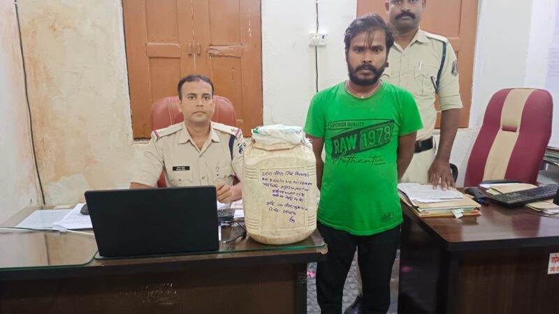 कोटा पुलिस ने 6 लीटर कच्ची महुआ शराब के साथ आरोपी को किया गिरफ्तार …..