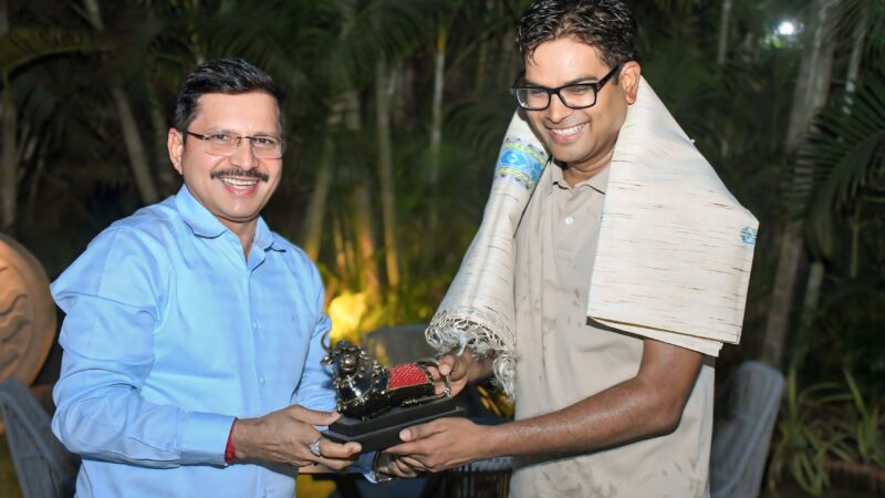 छत्तीसगढ़ शासन वित्त मंत्री ओपी चौधरी से सीएमडी एसईसीएल हरीश दुहन ने की सौजन्य भेंट…..