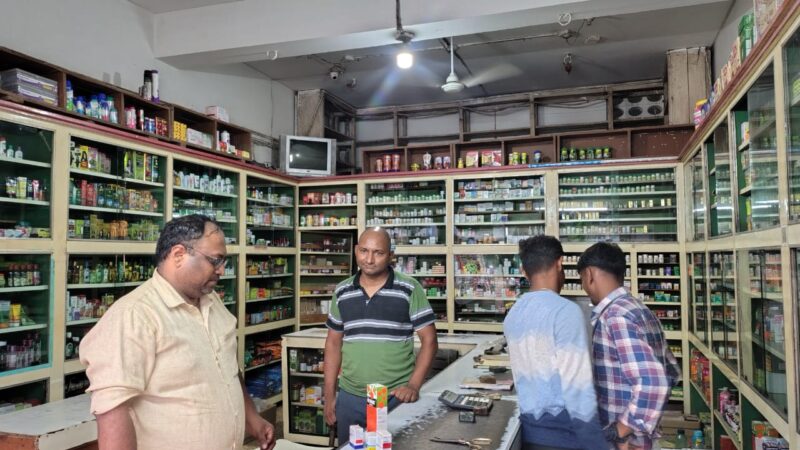 सीसीटीवी नहीं लगाने पर मेडिकल दुकान को नोटिस